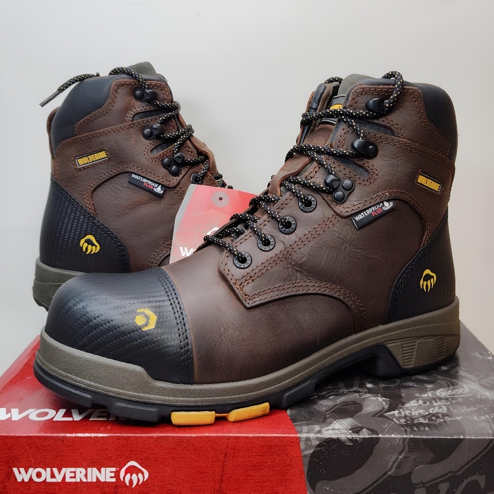 WOLVERINE Blade LX Waterproof MET-GUARD CARBONMAX 6" BOOT MEN'S Size 11 M W10706